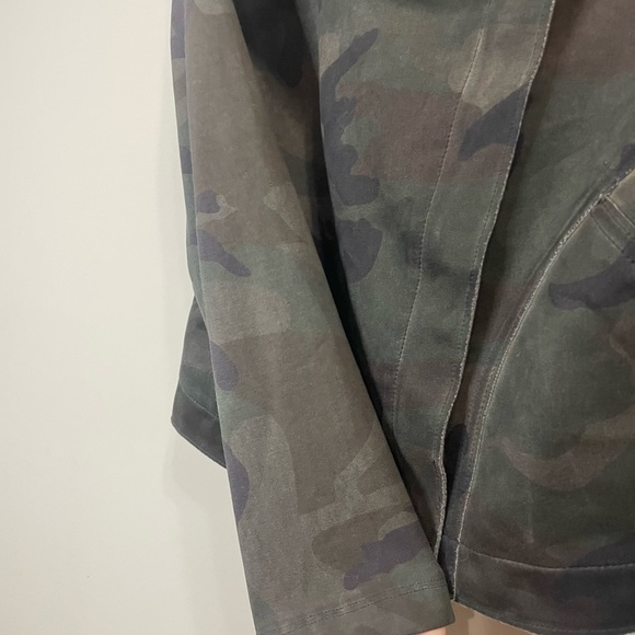 Anthropologie Marrakech Camo Sherpa Collar Moto Jacket - Picture 9 of 11